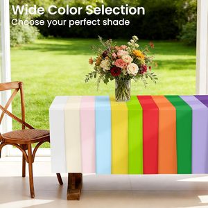 Plastic Rectangle <b>Disposable</b> Printed Home Waterproof Oilproof Tablecloth Modern Handmade Party Wedding Roll - Product Image 3