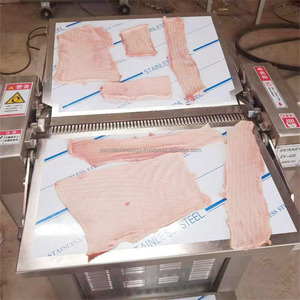 Machine à trancher entièrement automatique pour enlever la peau de porc et le bœuf Machine à éplucher la peau de porc Équipement de traitement de la viande pour Shawama - Product Image 3