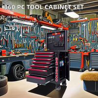 Goldenline Ensemble d'outils à main durables CRV de 11 pièces comprenant une pince combinée, des marteaux, des machines d'atelier de garage, une réparation d'un an