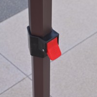 Tente pliante d'extérieur 3x3m facile à installer, avec structure métallique et auvent en PVC Oxford, idéale pour pique-niques, événements sportifs et expositions