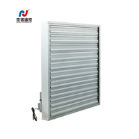 Volets de fenêtre à persiennes de ventilation électriques motorisés en aluminium à télécommande extérieure