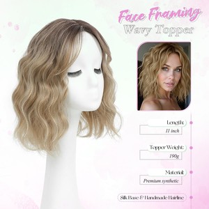 Perruques Lace Front en Soie Haute Température pour Femmes, Style Européen et Américain, avec <span class=keywords><strong>Frange</strong></span> <span class=keywords><strong>Mi</strong></span>-Partie, Complément Capillaire - Product Image 3
