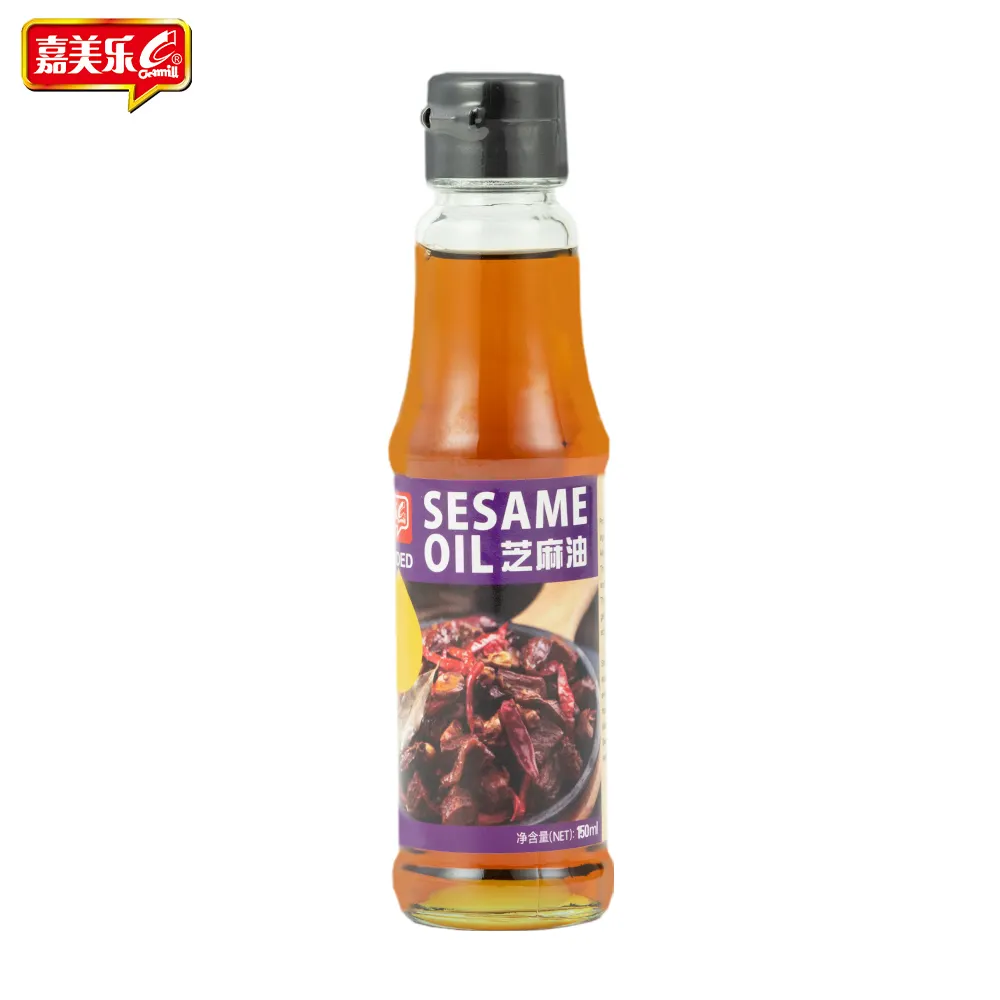 Camill Merken 150Ml Biologische Vegetarische Sesamzaadjes Olie Bulk Verkoop Op Maat Gemaakte Gezonde Plantaardige Kookplant Soja Sesamolie