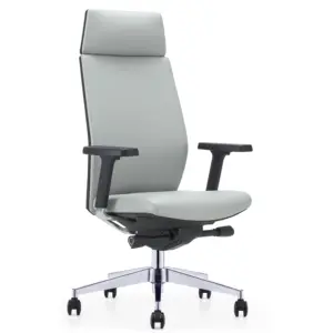 High Quality Executive Office Chair with Lumbar Support Arms Executive Judge Task chair Rolling Swivel PU Leather Chair
