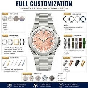 Reloj Mecánico de Lujo para Hombre, Marca OEM, Suministro Directo de Fábrica, Reloj Automático Personalizado con Movimiento Suizo, Zafiro Superluminoso - Product Image 2