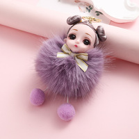 Porte-clés pendentif en fourrure de renard, best-seller transfrontalier, jouet en peluche frais et mignon, décoration de sac, cadeau