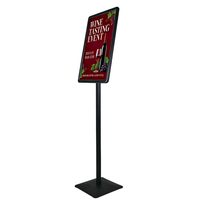 Support de signalisation autoportant A3 en aluminium réglable, robuste, imperméable, pour affichage