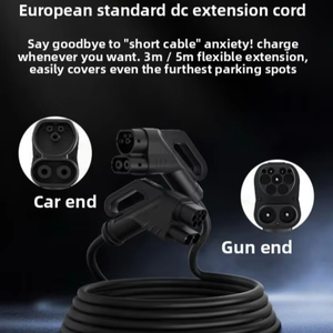 Câble d'extension DC pour voiture électrique CCS2 10 mètres Mâle vers Femelle 350 kW pour VW ID3 ID4 Tesla Model 3 Model Y Charge rapide - Product Image 1