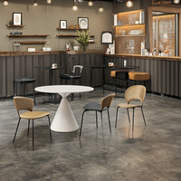 Table et chaise de restaurant de meubles commerciaux Table de négociation de loisirs et ensemble de chaises en bois massif
