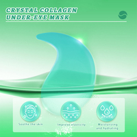 Masque pour les yeux en hydrogel de collagène cristallin à étiquette privée, extrait de Centella Asiatica, hydratant, masque pour les yeux en collagène cristallin