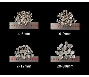 Galets décoratifs en pierre naturelle polie de couleur <span class=keywords><strong>gris</strong></span> foncé arrondis de 0,4 à 3 cm pour les allées de jardin - Product Image 5