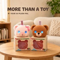 Jouet en peluche robot intelligent compagnon émotionnel avec rembourrage en coton PP et dialogue IA pour le soulagement du stress et l'éducation