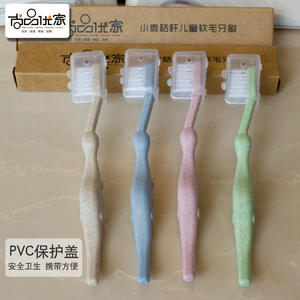 Cepillo de Dientes para Bebé Envasado Individualmente Directo de Fábrica con Cerdas Suaves de Paja de Trigo, Cerdas Finas para la Protección de las Encías - Product Image 1