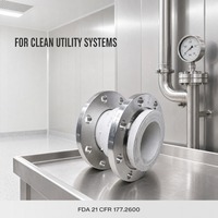 Joint d'expansion en caoutchouc à bride de qualité alimentaire, soufflet flexible DN80 PN16 en acier inoxydable 304 pour ligne sanitaire