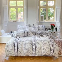 Housse de couette 100% coton quatre pièces Housse de couette 100% coton une pièce