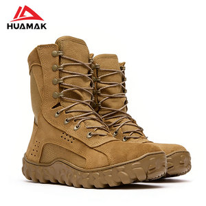 Chaussures de randonnée et de chasse en plein air, hautes, légères, résistantes, en cuir marron, confortables, camouflage, bottes tactiques personnalisées pour hommes - Product Image 1