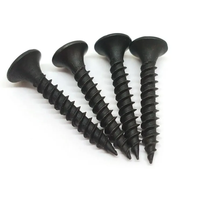 #6 Vis à tarauder pour cloisons sèches noires Filetage grossier Tête de clairon Phillips Acier inoxydable Tailles 1 \ "1 1/2 \" 2 \ "3 \" Pouce Métrique