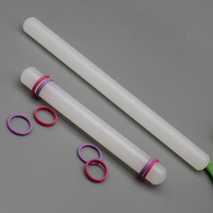 Rodillo de Amasar con Anillo de Goma Antiadherente, Grosor Ajustable, para Fondant, Plástico PP, Diseño Floral, Ecológico, para Arcilla - Product Image 5