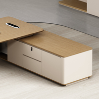 Bureaux de direction modulaires en bois, extensibles et convertibles, directement de l'usine