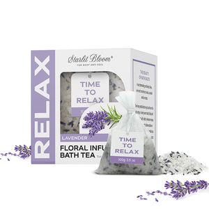 OEM/ODM Großhandel Florale Kräuter Rosa Luxus Lavendel Rosen Badesalz Bade-Teebeutel Verpackung mit Blumen - Product Image 5