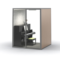 Cabine de bureau modulaire portable moderne insonorisée pour espaces intérieurs, idéale pour les immeubles de bureaux et les centres commerciaux