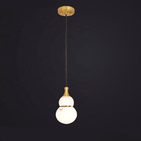 Décoration de maison suspension de luxe simple led suspension lampe cuisine moderne lustre en albâtre