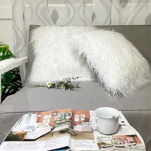 Capas de almofada decorativas para sofá Amity Casa, capas de almofada fofas e fofas para travesseiros, novas capas de pele sintética luxuosas
