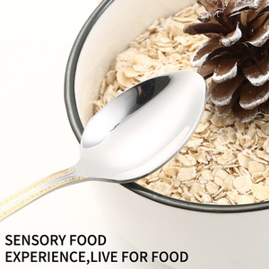 Hot bán 72 cái thép không gỉ Dao Kéo Vàng Flatware Set kim loại <span class=keywords><strong>spork</strong></span> Flatware bạc với hộp gỗ - Product Image 4