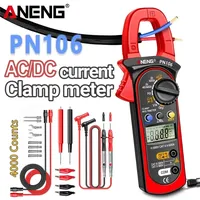 Pince ampèremétrique numérique ANENG PN106 AC/DC 4000 points de mesure, 600A, pour l'entretien automobile et électrique.