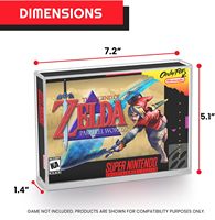 Vitrine en acrylique compatible avec Nintendo SNES et N64 Game Box Étui de protection transparent pour la collection de jeux vidéo rétro (4.