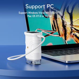 <span class=keywords><strong>Microscope</strong></span> scientifique de haute qualité avec réglage de la mise au point, lumière LED intégrée, loupe miniature portable 1000X pour l'apprentissage scientifique des enfants - Product Image 4