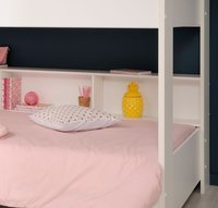 Lit superposé moderne en bois avec rangement pour enfants, confortable pour chambre à coucher et hôtel, tailles double/grand lit, design durable pour enfant en bas âge et adulte