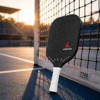 Raquette de pickleball professionnelle légère en fibre de carbone T700, puissance explosive, stabilité, noyau en nid d'abeille professionnel de 16 mm