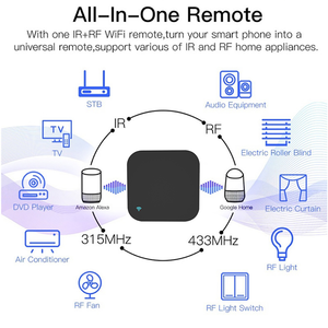 Télécommande intelligente RF IR Tuya S11 WiFi pour la maison intelligente, compatible avec tous les climatiseurs, tous les téléviseurs, les téléviseurs <span class=keywords><strong>LG</strong></span>, compatible avec Alexa, <span class=keywords><strong>Google</strong></span> <span class=keywords><strong>Home</strong></span>, Yandex Alice - Product Image 2