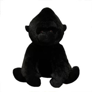 Vente en gros d'animaux en peluche mignons et doux, peluche King Kong de 10 pouces, poupée gorille Silverback, cadeaux d'Halloween et de Noël pour filles et garçons - Product Image 1