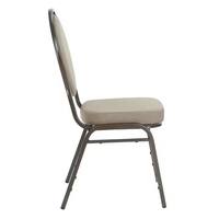 Chaises de banquet empilables portables en métal et fer, revêtement en tissu, couleurs personnalisées, pour hôtels, salons, chambres et appartements - Vente en gros