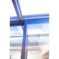 Porte en aluminium commerciale australienne AS2047 Patio porte coulissante à double vitrage Villa balcon extérieur empileur porte coulissante en verre