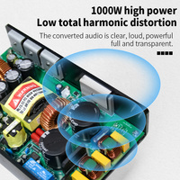 Module d'amplificateur de puissance MD1000E, module de subwoofer de classe D, carte de module 2*1000W 8ohm, amplificateur professionnel en métal noir