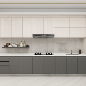 ตู้ครัวโมเดิร์นสองสีพร้อมไอส์แ<span class=keywords><strong>ล</strong></span>นด์ควอตซ์ของ<span class=keywords><strong>มูน</strong></span>ท็อป - Product Image 4