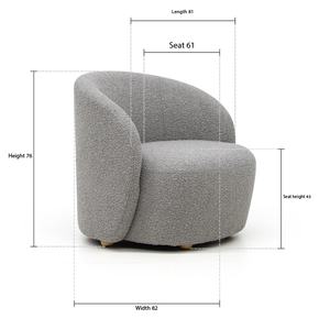 Modern Italian Fabric Tufted Chaise Lounge Sofa <b>Chair</b> with Fixed Base Bedroom Light Luxury Leisure Furniture <b>Cushion</b> Sofa <b>Chair</b> - Product Image 6