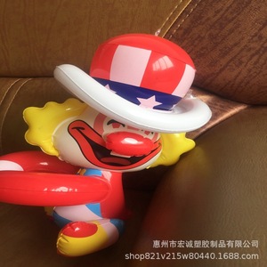 Muñeco inflable de payaso Hongcheng de PVC, juguete para jugar al aire libre para niños - Product Image 3