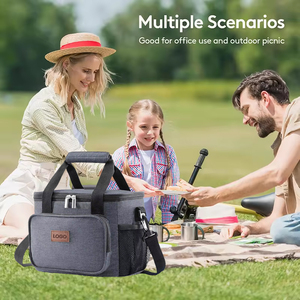 Bán buôn cho cắm trại chất lượng cao TPU cách điện Túi lạnh mềm bãi biển Ăn Trưa mềm mát với dây đeo vai - Product Image 5