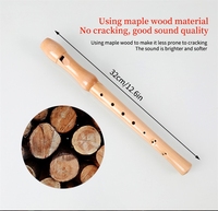 Hot Selling Wooden 8 Hole High Quality German Recorder Wind Flute Instrument Children for Beginners