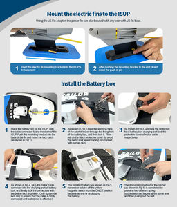 <span class=keywords><strong>Motore</strong></span> Elettrico Sup 240W 24V DC <span class=keywords><strong>a</strong></span> Pinna di Pesce per <span class=keywords><strong>Tavola</strong></span> da <span class=keywords><strong>Surf</strong></span>, Kayak e Stand Up Paddle - Product Image 6