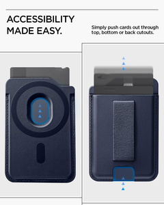 Portefeuille magnétique anti-RFID avec logo personnalisé, <span class=keywords><strong>porte</strong></span>-cartes en cuir PU N52 pour Samsung Galaxy S25 S24 Ultra Z Fold Flip - Product Image 5