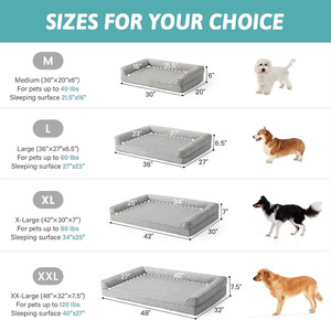 Cama refrescante para perros con funda extraíble, sofá ortopédico para mascotas para el verano, cama ortopédica para cachorros con espuma viscoelástica, sofá grande para mascotas, cama refrescante para perros - Product Image 6
