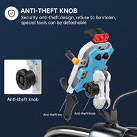 Support de téléphone portable anti-vibration coloré pour vélo et moto