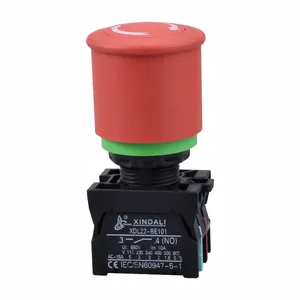 XDL22-ESL542 elektrik ip67 push button elektrik su geçirmez acil durdurma ekipmanları anahtarı