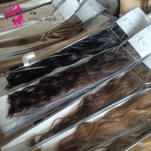 100% capelli umani onda naturale capelli spessi fine 12A Nano Micro perline H6 piuma capelli extension prezzo di fabbrica per tutte le persone - Product Image 4