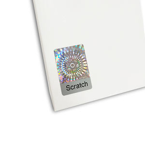 Logo imprimable personnalisé Sécurité QR <span class=keywords><strong>Code</strong></span> Scratch-off Sceau holographique Autocollant d'étiquette inviolable - Product Image 4